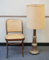 POLISH BENTWOOD CANED SEAT AND