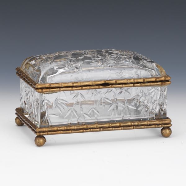 POLISH CRYSTAL AND PATINATED BRONZE