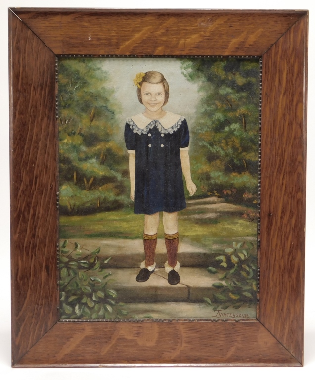 POLISH FOLK ART PORTRAIT PAINTING