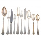 POLISH SILVER FLATWARE SERVICE