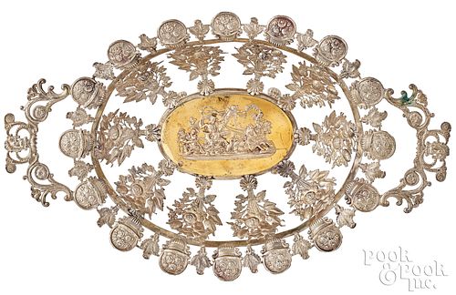 POLISH STAMPED SILVER CENTERPIECE