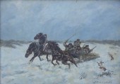 POLISH WINTER PAINTING SIGNED