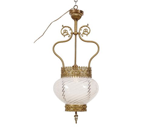POLISHED BRASS CHANDELIEROrnate