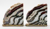 POLISHED CRYSTAL GEODE BOOKEND