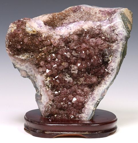POLISHED GEOLOGICAL AMETHYST