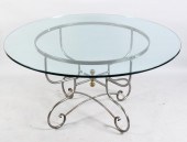 POLISHED IRON BISTRO TABLE HEI
