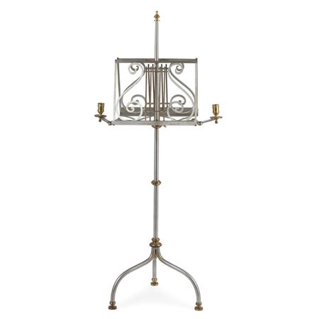 Polished Metal Double Music Stand