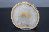 POLISHED QUARTZ GEODE SLICE, 4