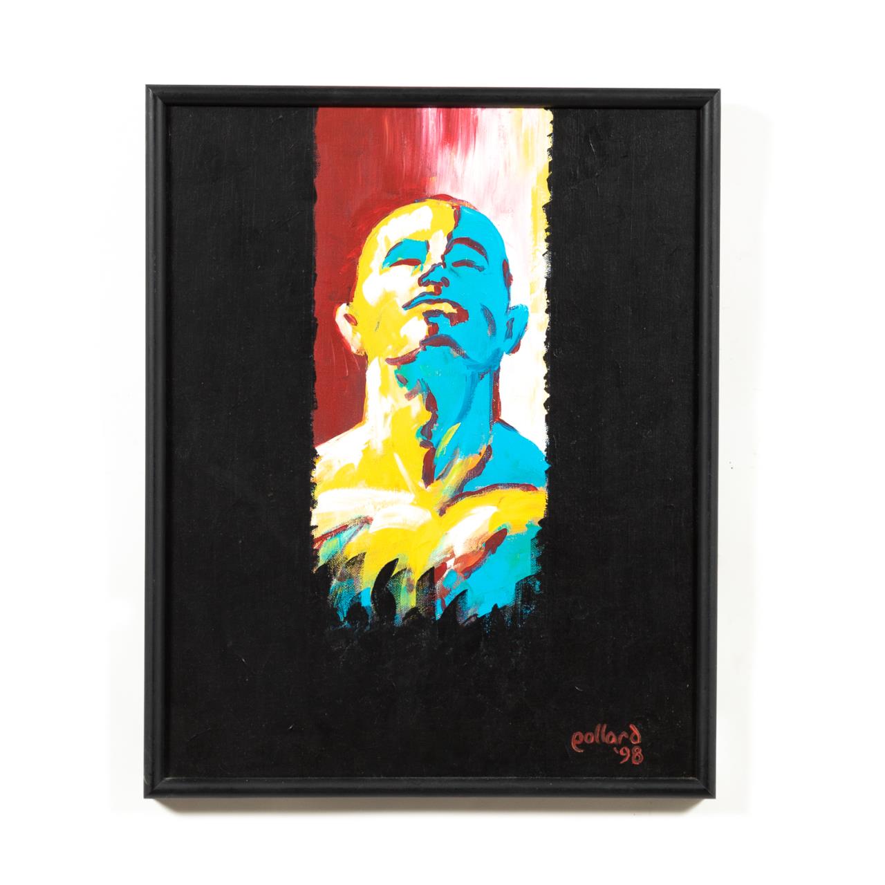 POLLARD, PORTRAIT OF A MAN, ACRYLIC