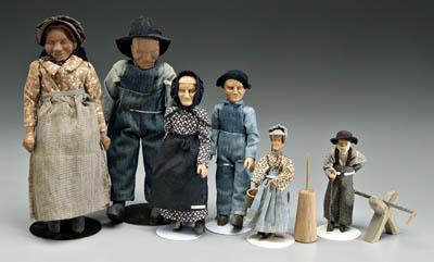 Polly Page carvings: two cedar
