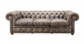 POLTRONA FRAU GREY LEATHER CHE