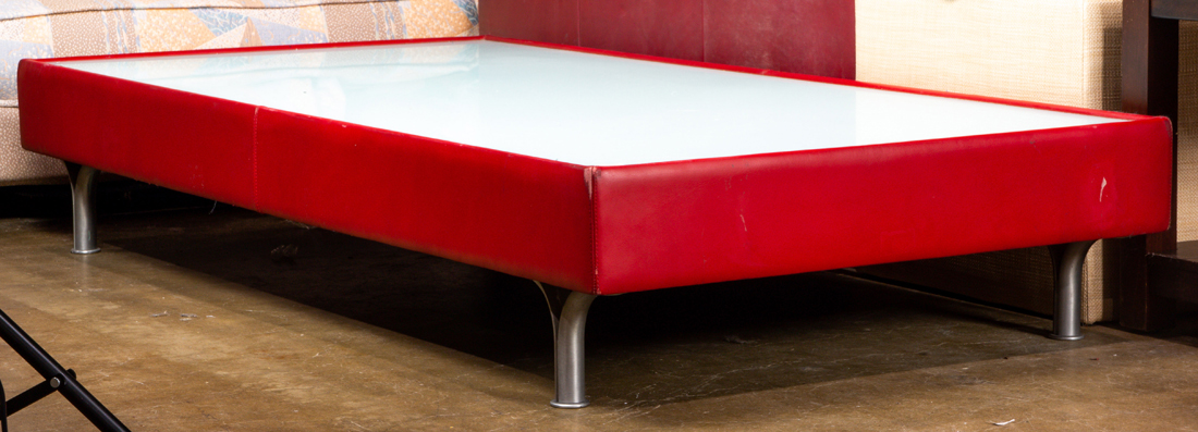 POLTRONA FRAU LEATHER WRAPPED TABLE