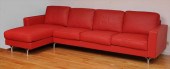 POLTRONA FRAU RED LEATHER AND