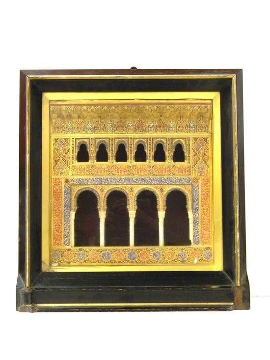 Polychromatic and gilt Moorish