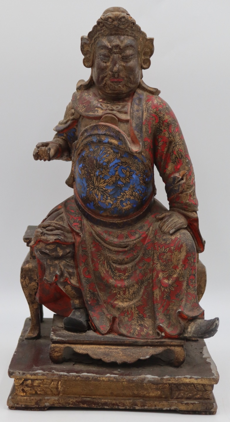 POLYCHROME AND GILT DECORATED