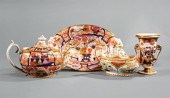 POLYCHROME AND GILT PORCELAIN