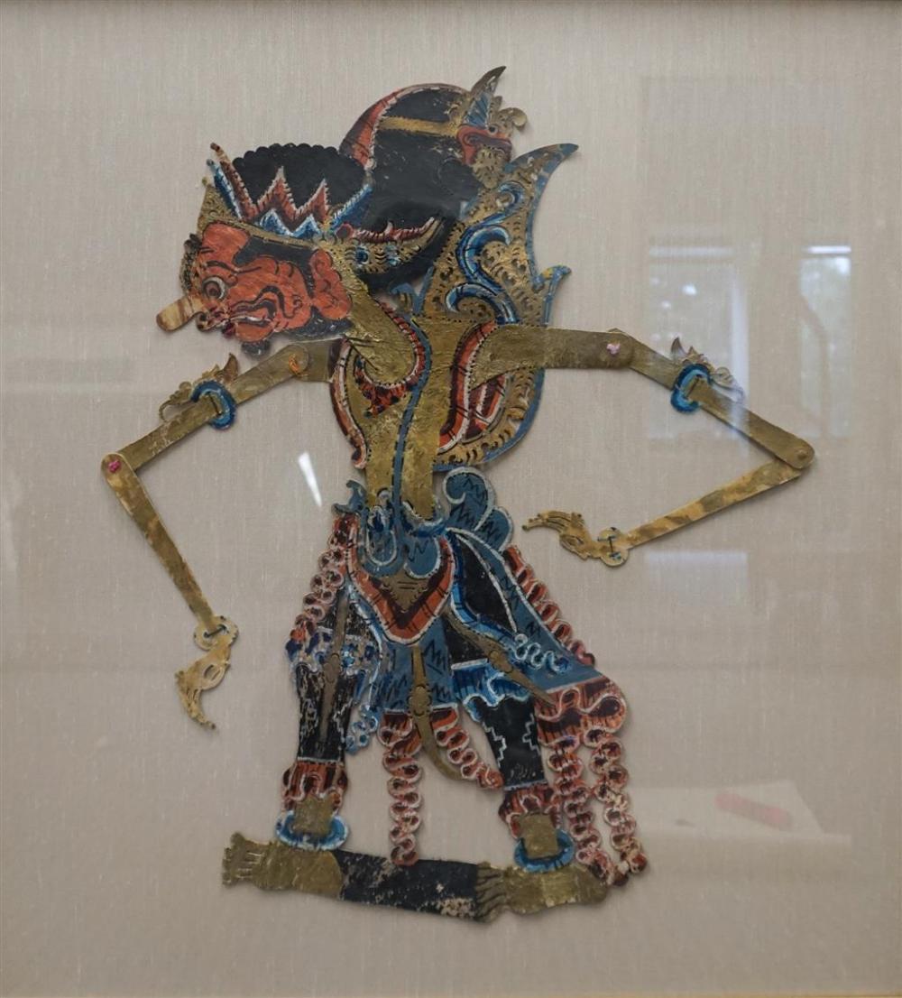 POLYCHROME AND GOLD PAINTED PAPER