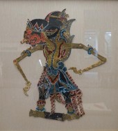POLYCHROME AND GOLD PAINTED PA