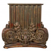 POLYCHROME DECORATED IONIC CAP