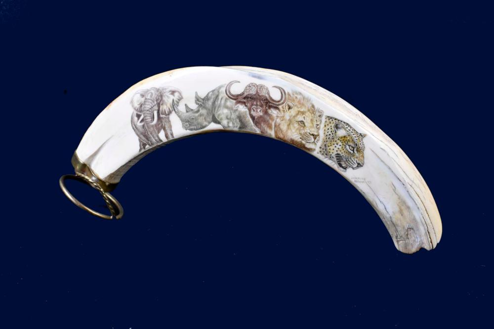 POLYCHROME DECORATED WART HOG