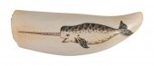 * POLYCHROME ENGRAVED WHALE'S