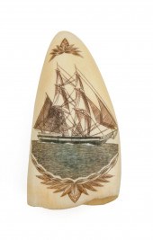 * POLYCHROME ENGRAVED WHALE'S