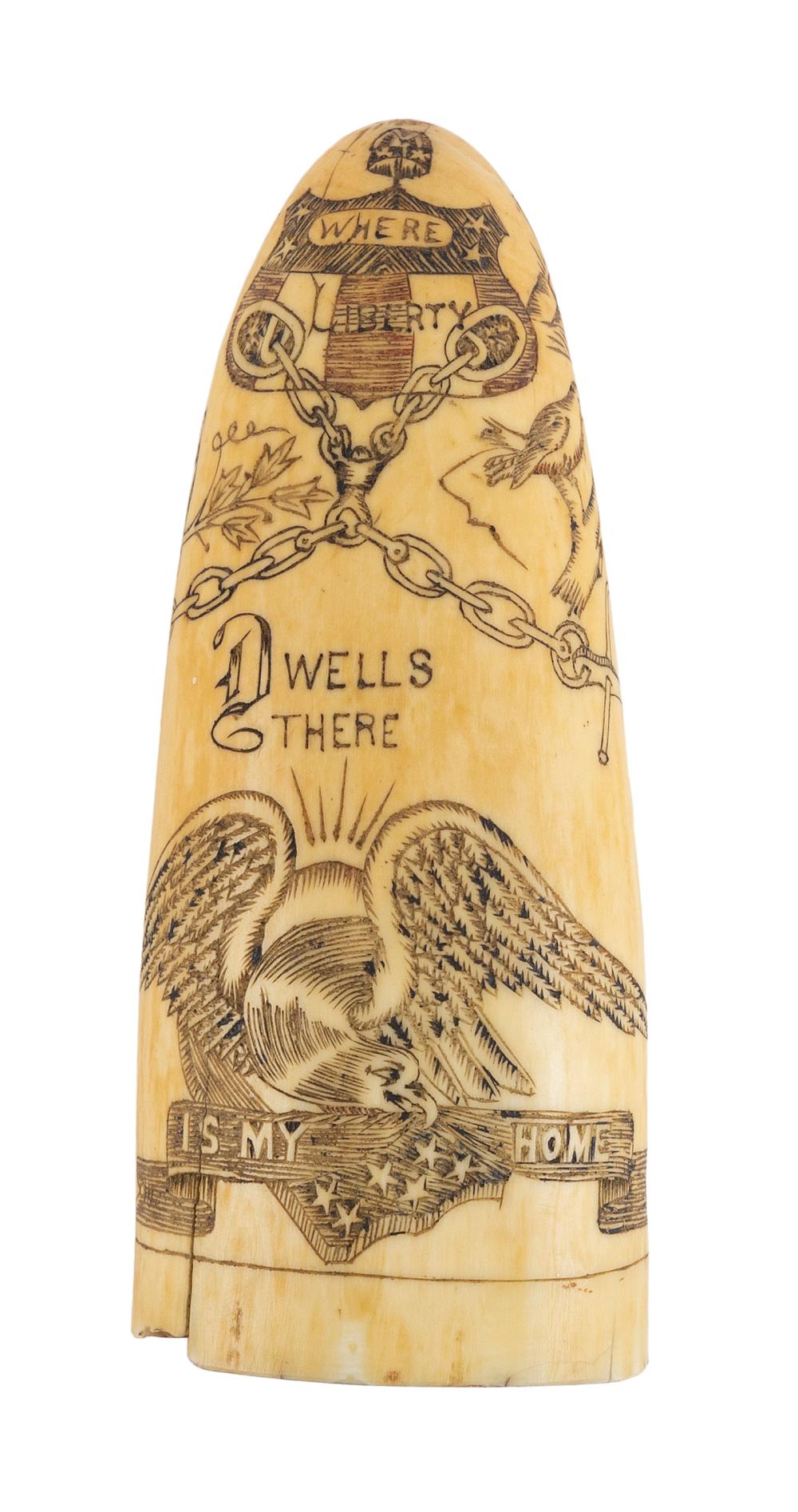 * POLYCHROME ENGRAVED WHALES’ TOOTH