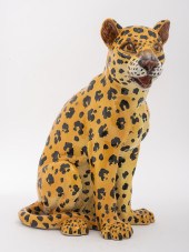 POLYCHROME GLAZED CERAMIC SCUL