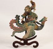 POLYCHROME GLAZED EARTHENWARE