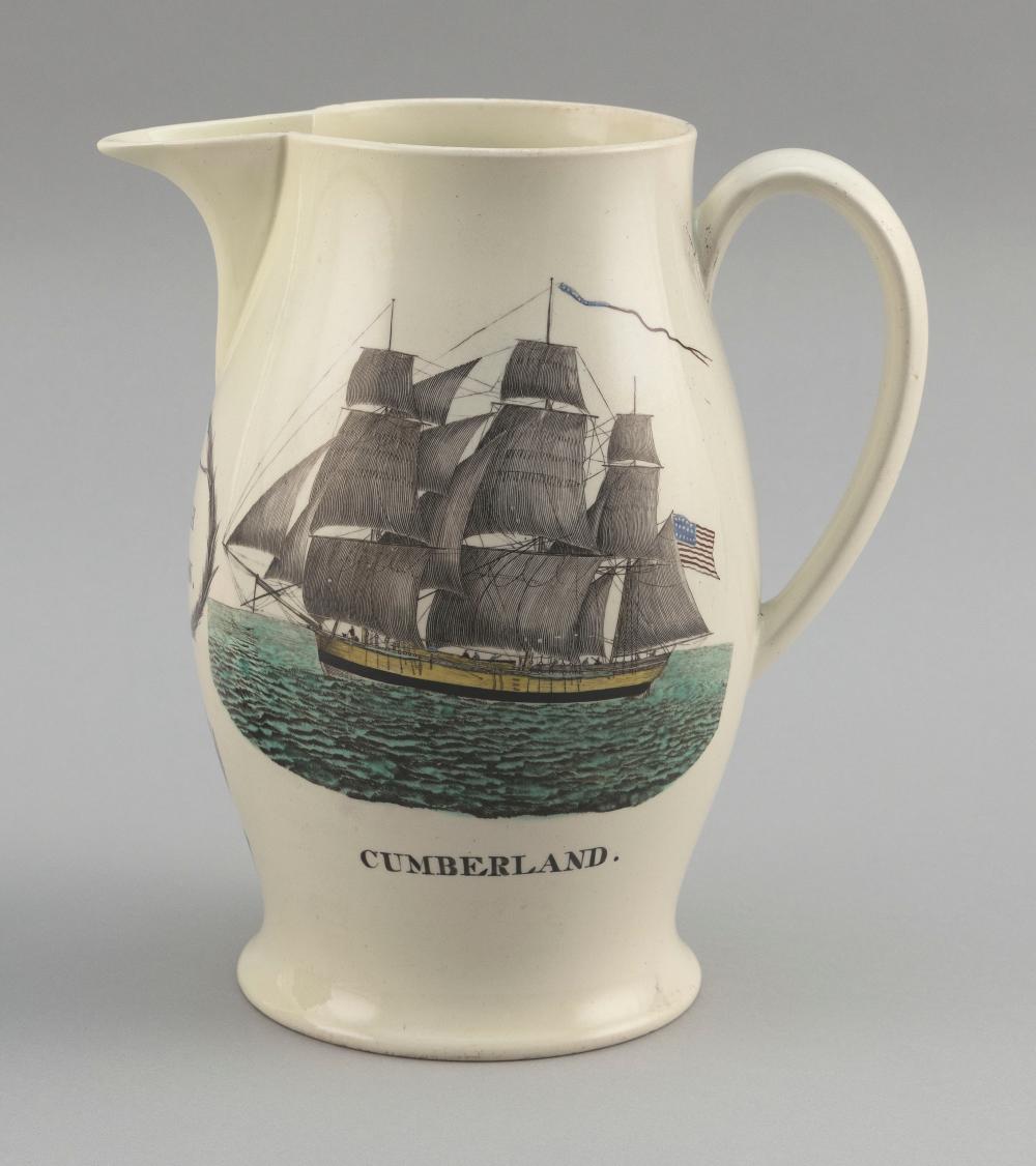 POLYCHROME LIVERPOOL JUG LATE