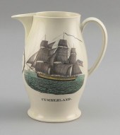 POLYCHROME LIVERPOOL JUG LATE