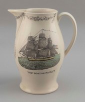 POLYCHROME LIVERPOOL JUG LATE
