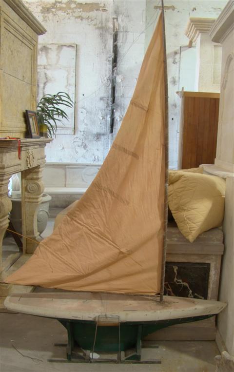 POLYCHROME MODEL OF A WOODEN POND