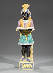 POLYCHROME PAINTED BLACKAMOOR