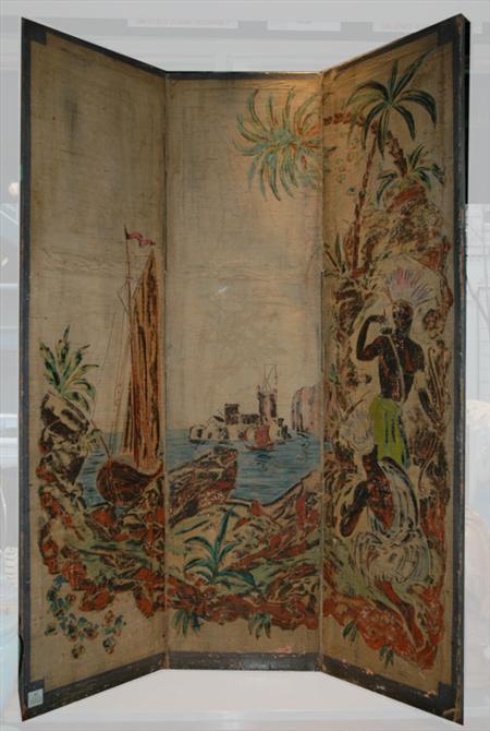 Polychrome Painted Canvas