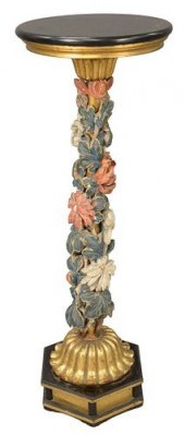 POLYCHROME PAINTED CARVED WOOD