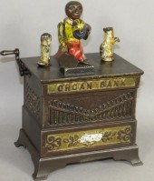 POLYCHROME PAINTED CAST IRON O