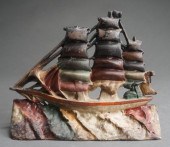 POLYCHROME PAINTED CAST IRON ‘