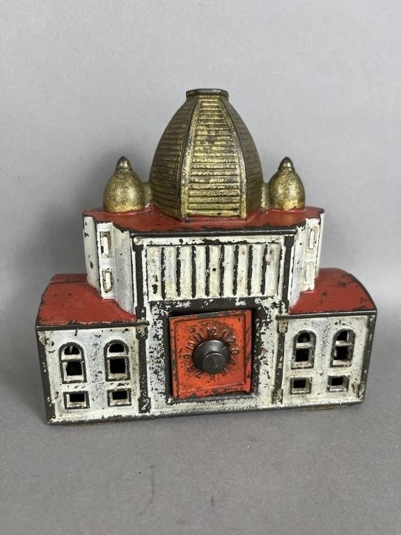 POLYCHROME PAINTED CAST IRON