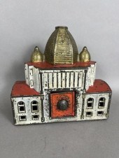 POLYCHROME PAINTED CAST IRON W