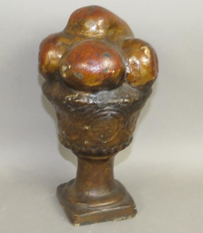 POLYCHROME PAINTED FRUIT COMPOTE
