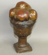 POLYCHROME PAINTED FRUIT COMPO