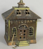 POLYCHROME PAINTED IRON CAST S