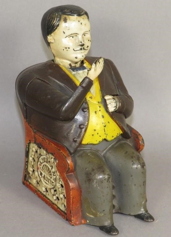 POLYCHROME PAINTED IRON CAST