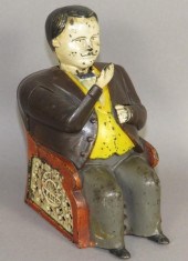 POLYCHROME PAINTED IRON CAST T