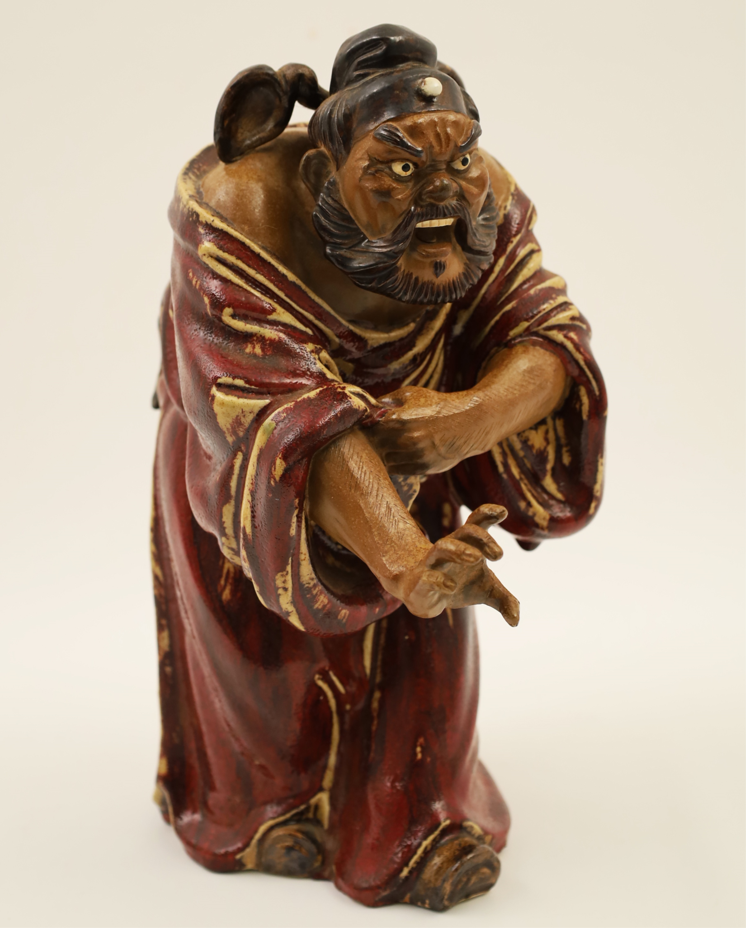 POLYCHROME PLASTER FIGURE OF AN