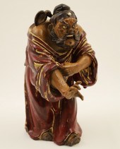 POLYCHROME PLASTER FIGURE OF A