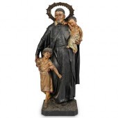 POLYCHROME RELIGIOUS FIGURAL G