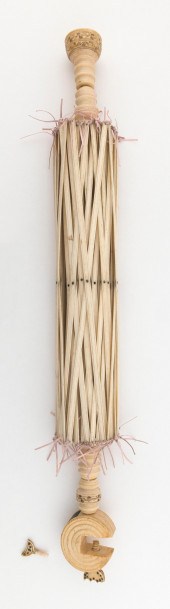 POLYCHROME SCRIMSHAW WHALEBONE