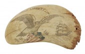 POLYCHROME SCRIMSHAW WHALE’S T